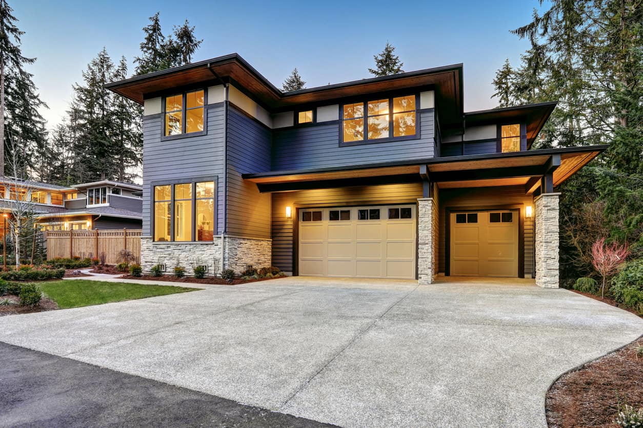 Luxurious new construction home in Bellevue, WA exterior painting maintenance exterior paint maintenance