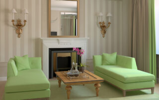 interior house painting stripes combination