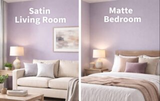satin paint vs. matte paint