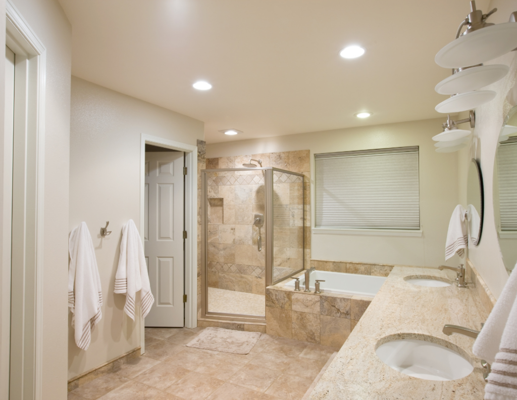 best paint for bathroom walls and ceiling (1) Painted bathroom walls and ceiling showing different interior surface needs